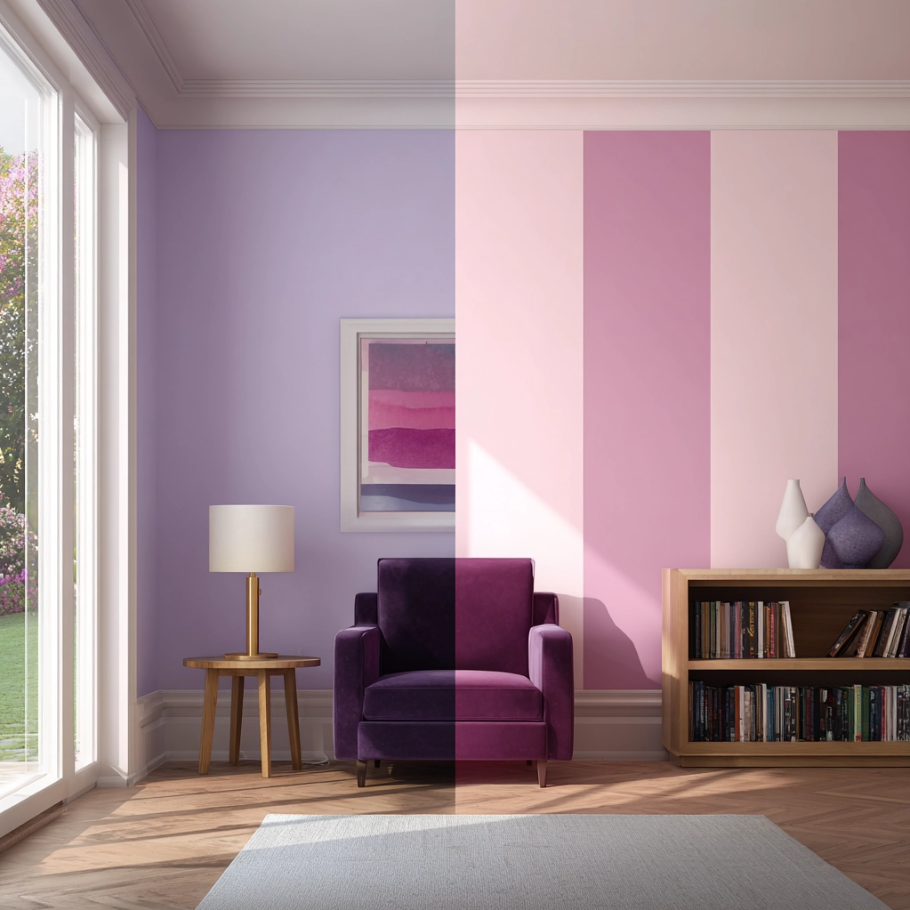 pink and purple painting ideas