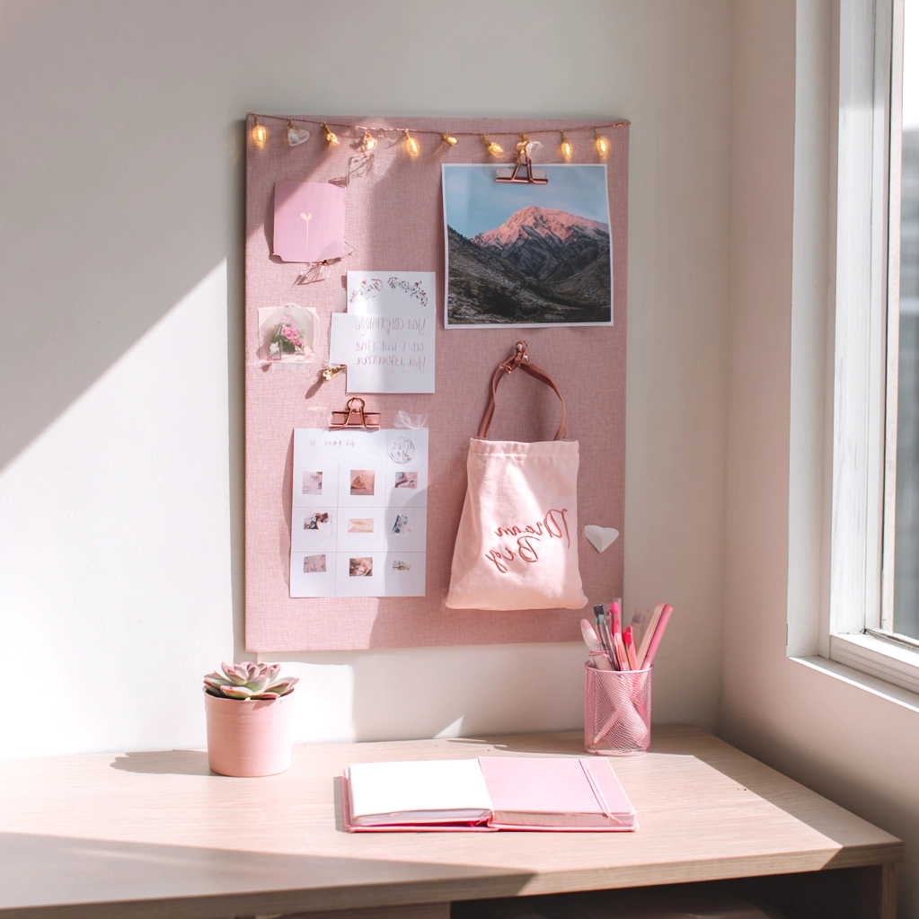 pink vision board ideas aesthetic