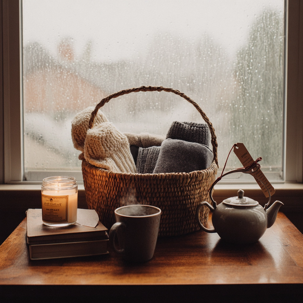 rainy day gift basket ideas
