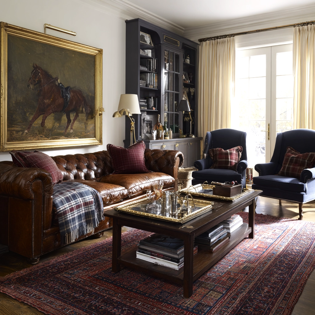 ralph lauren interior design living room