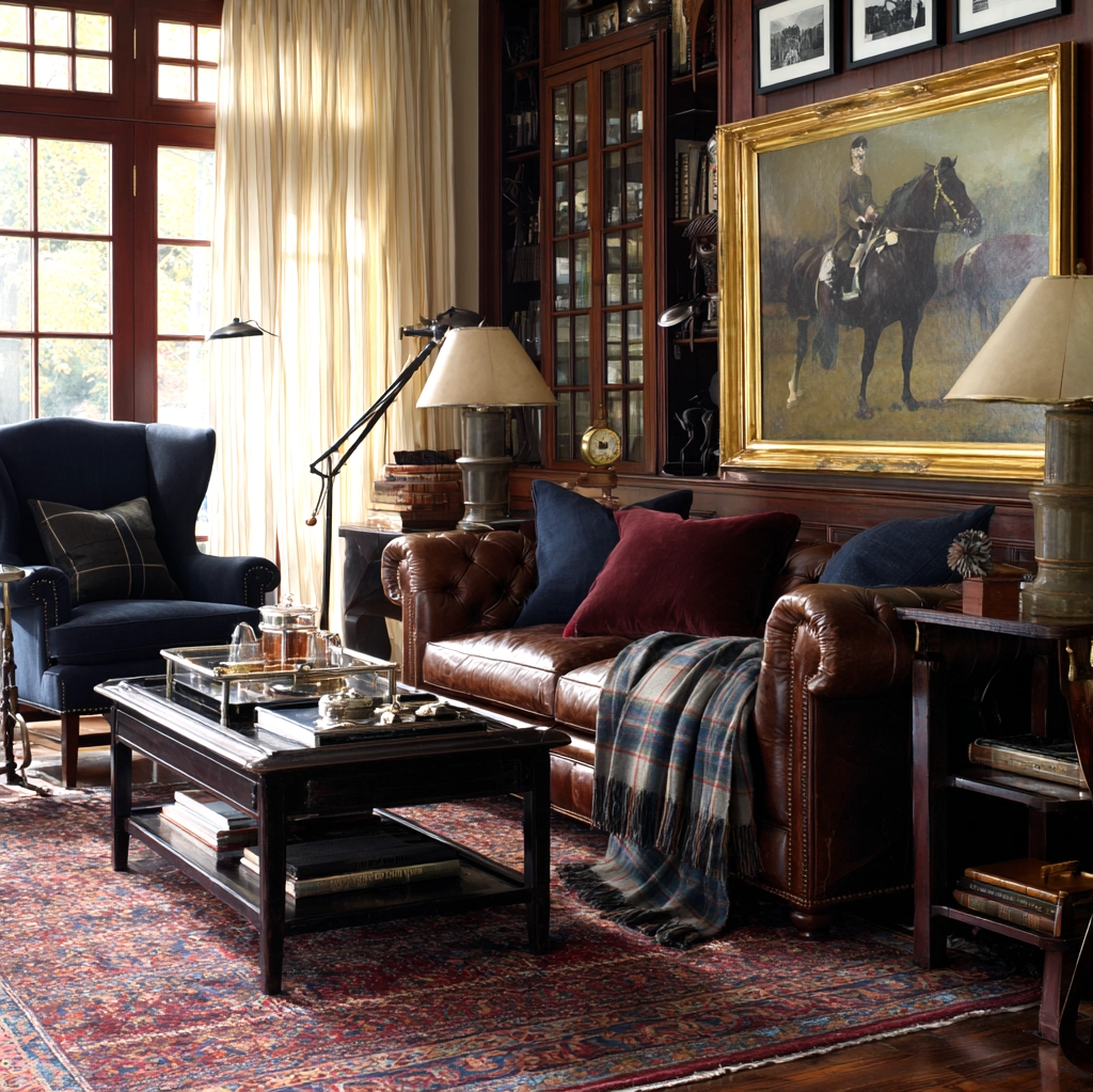 ralph lauren interior design living room