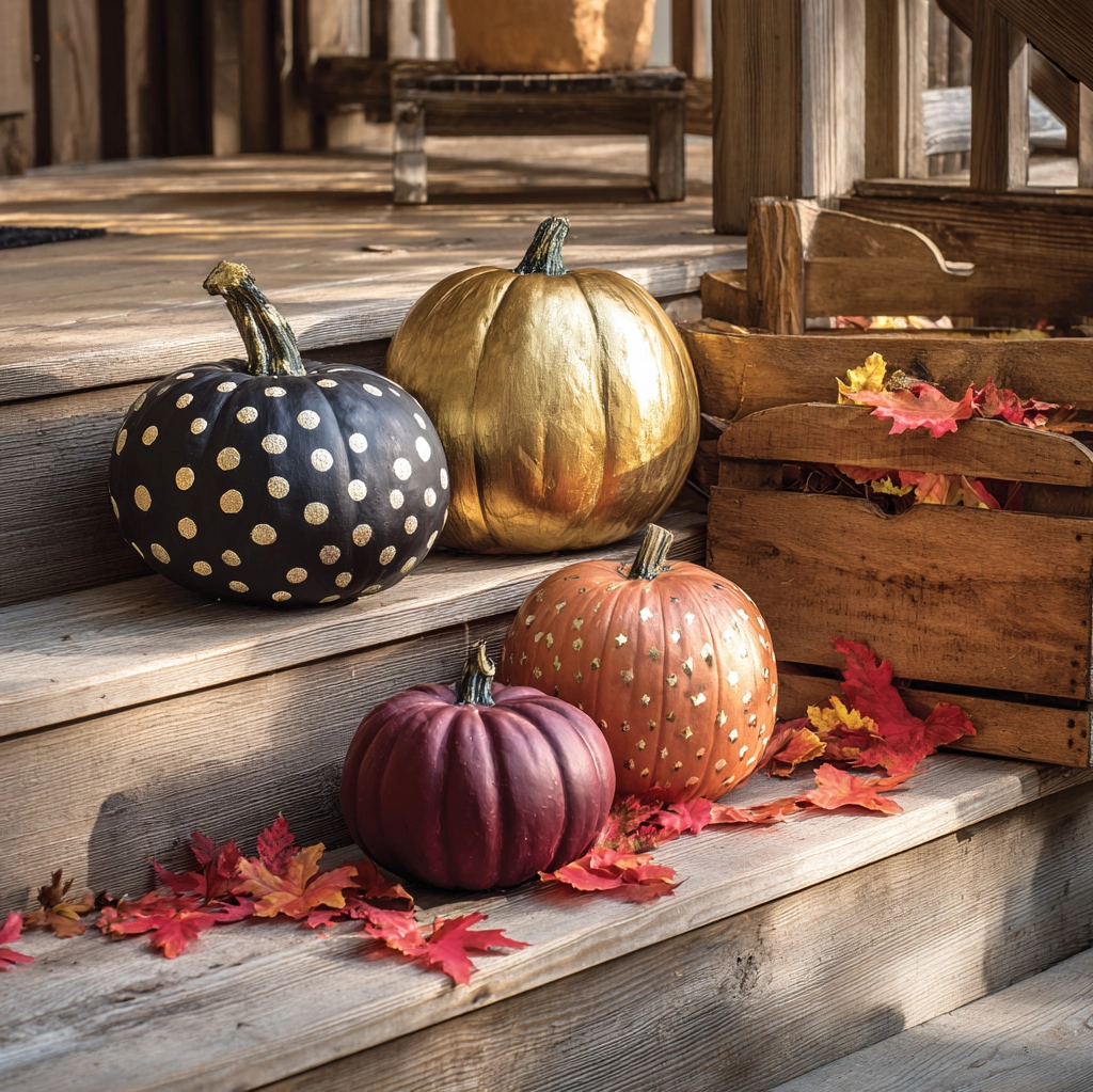 spray paint pumpkins ideas