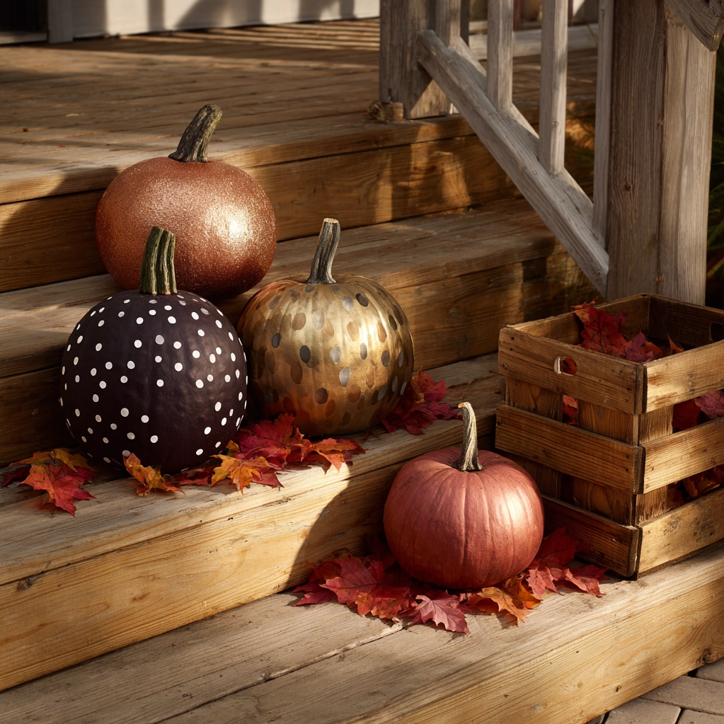 spray paint pumpkins ideas