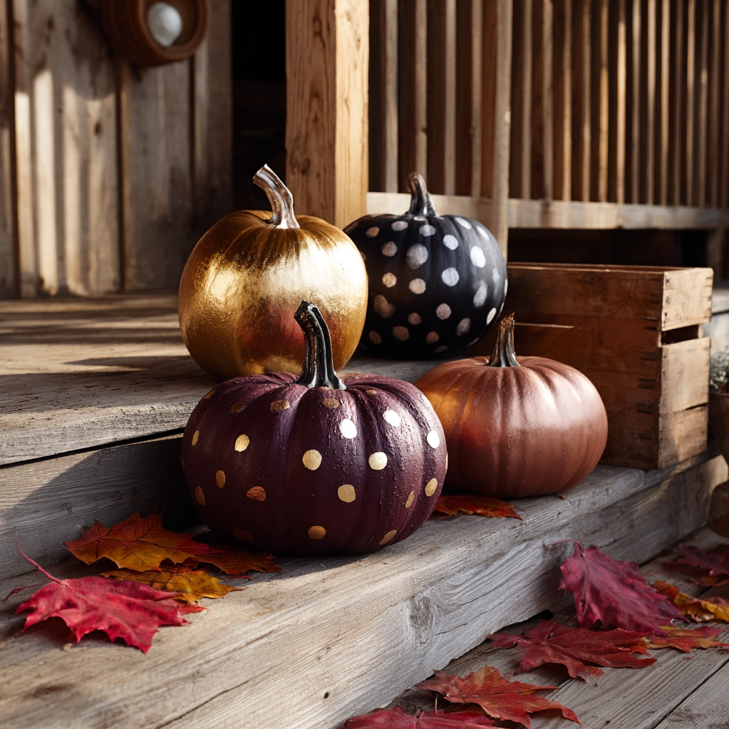 spray paint pumpkins ideas