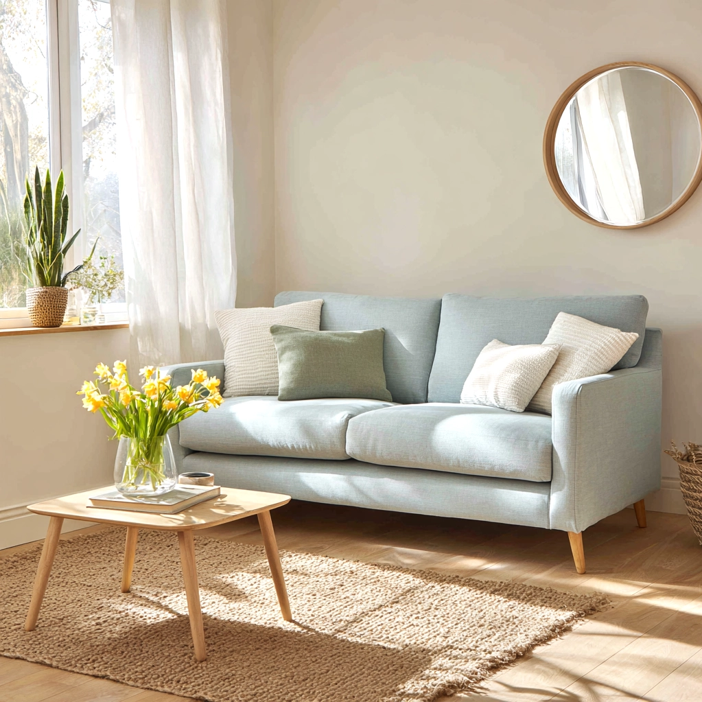spring living room decor