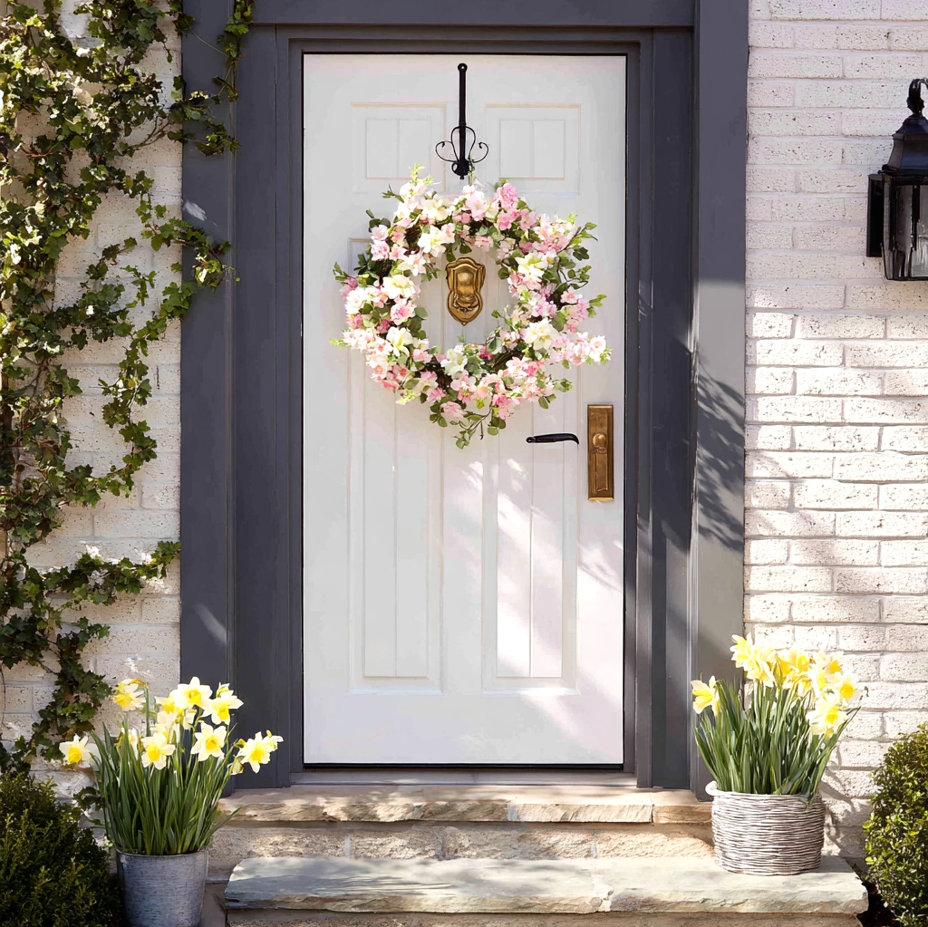 spring wreath for front door
