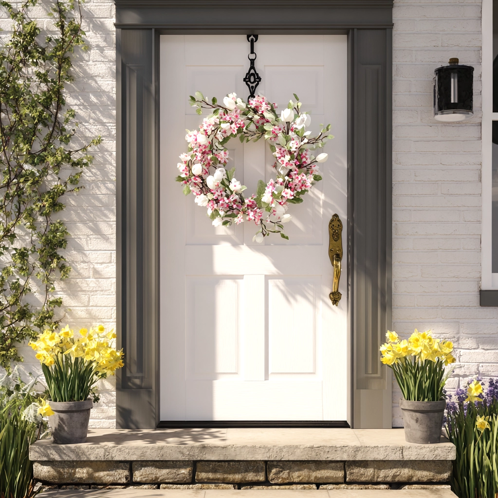 spring wreath for front door