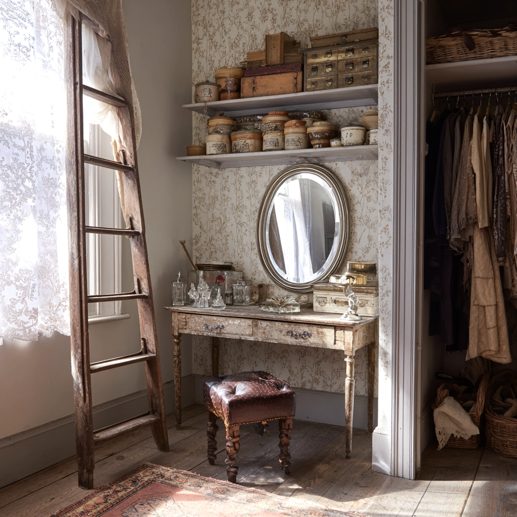 vintage dressing rooms eclectic