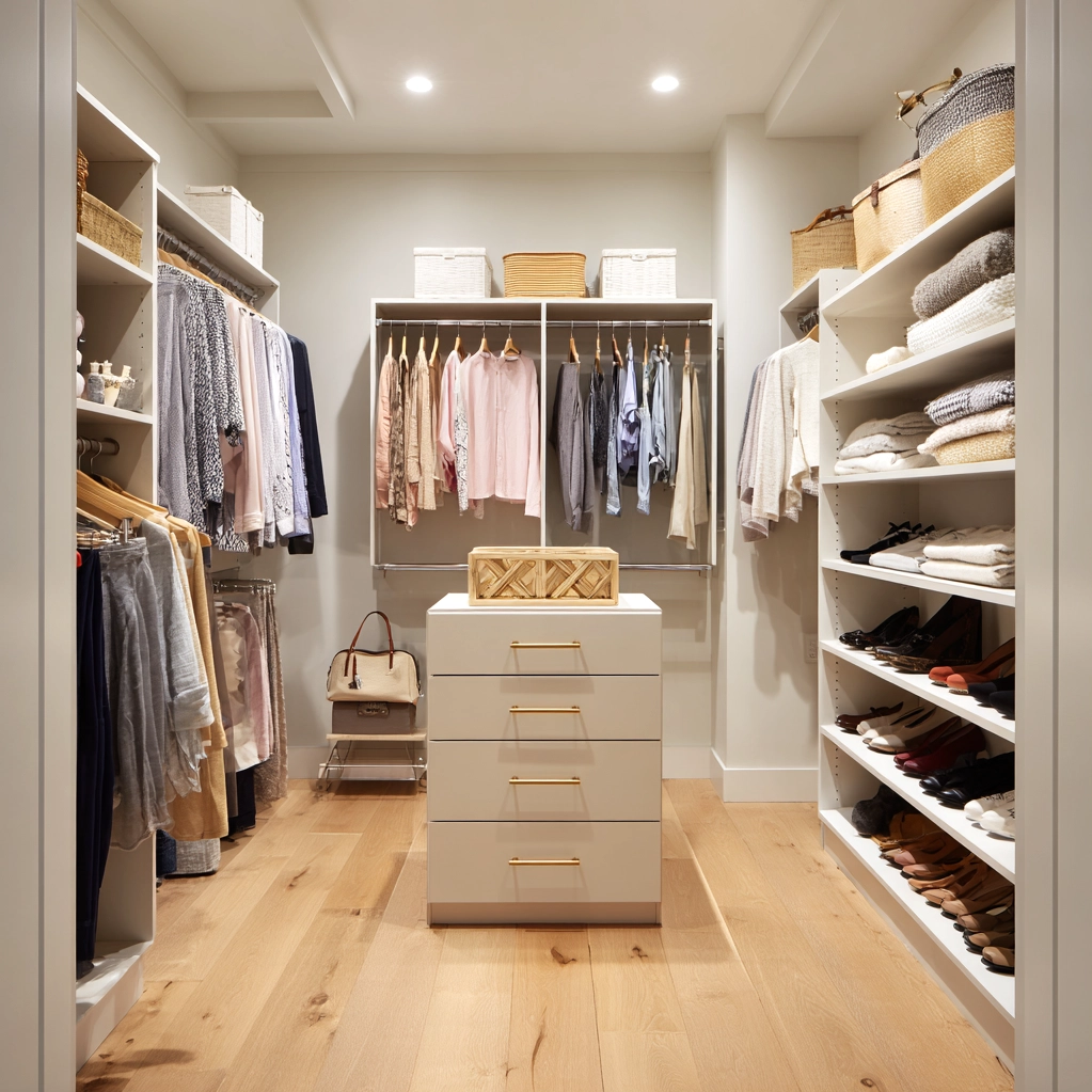 walk in closet layout dimensions