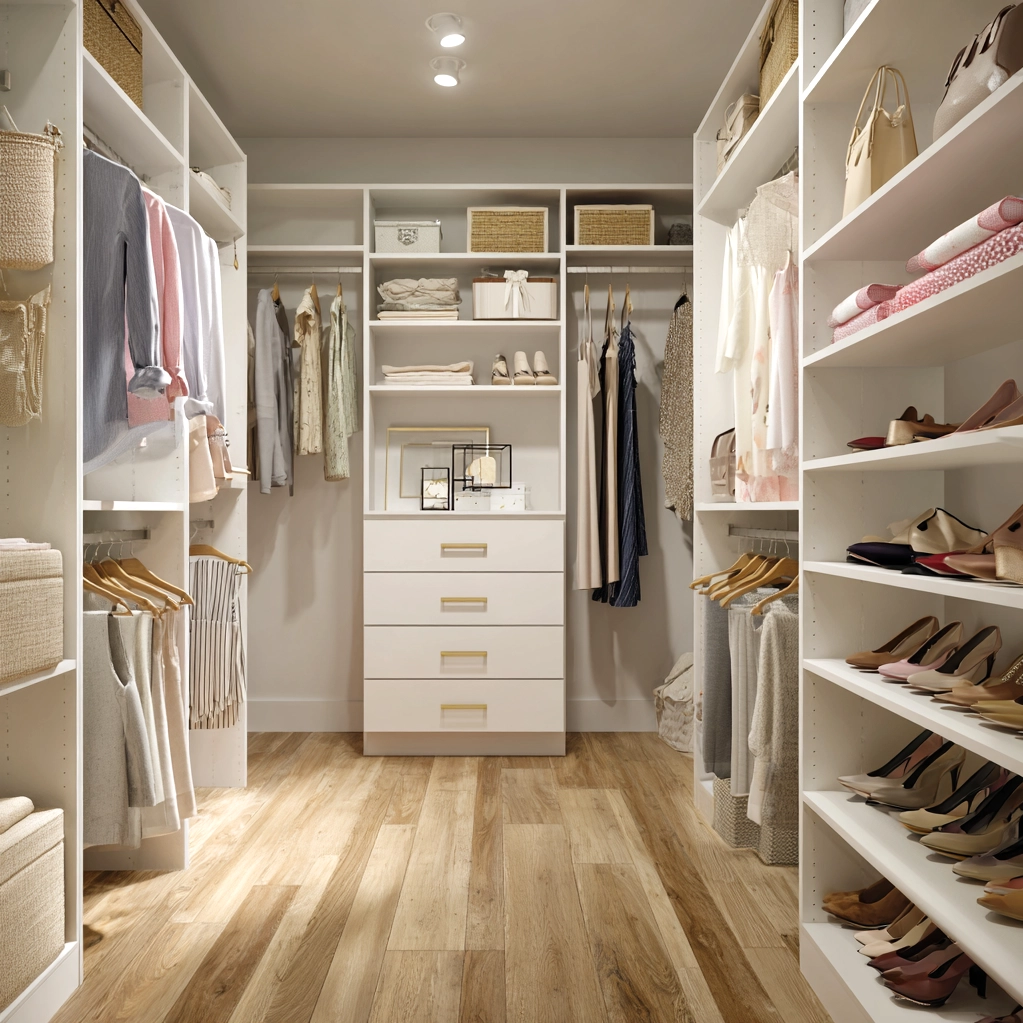 walk in closet layout dimensions