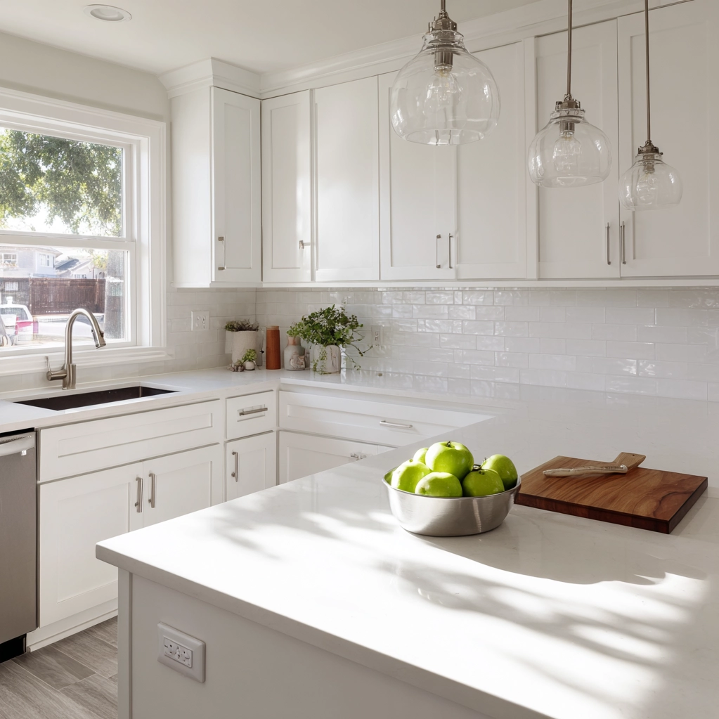 white kitchen countertop ideas